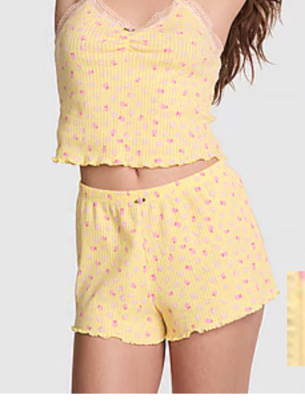 PINK Victoria’s Secret Drop Needle Pointelle Shorts